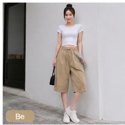 Quần Kaki ngố mã 76  lưng thun Thiết Kế Thời Trang Free size 45-75kg Phong Cách Hiện Đại Thoải Mái Chiều Dài 9 Tấc