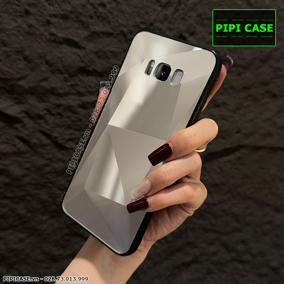 Ốp Lưng Samsung S8 Plus 5G - Kim Cương 6D - Bạc_thumbnail_3