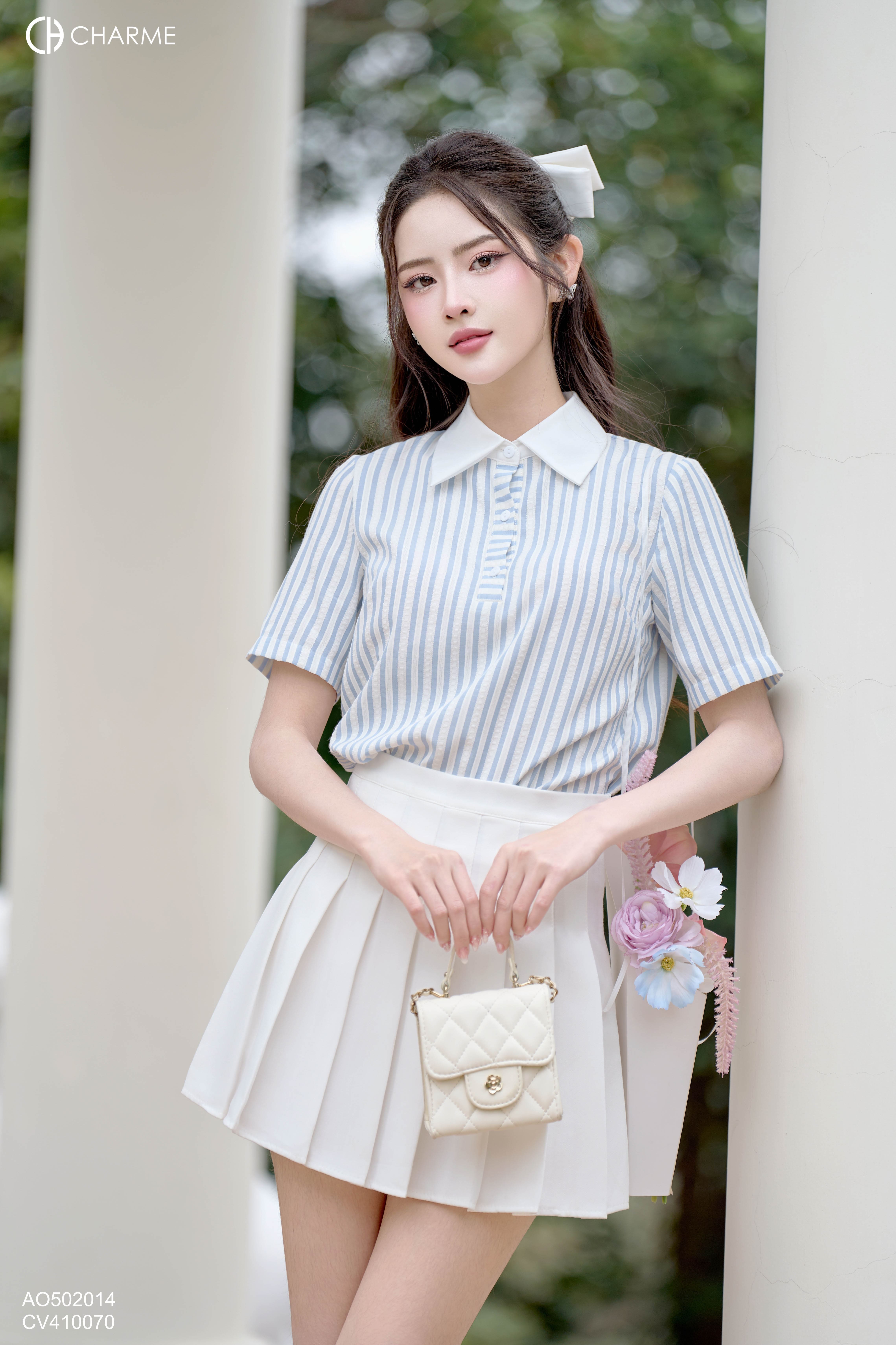 Áo sơ mi cộc dáng lửng 502014