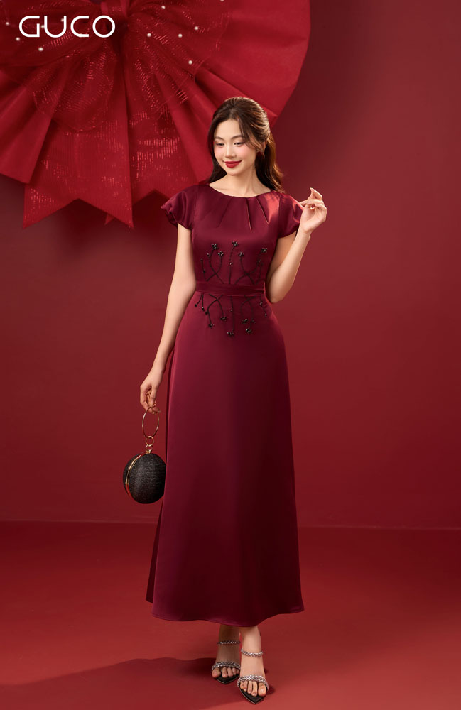 ĐẦM DẠ HỘI TAY BÍ KẾT ĐÁ PHA LÊ - ĐỎ_thumbnail_1