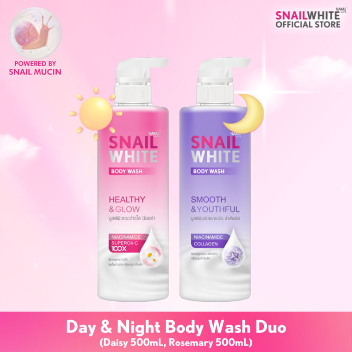 Snailwhite Day and Night Bodywash 500ml