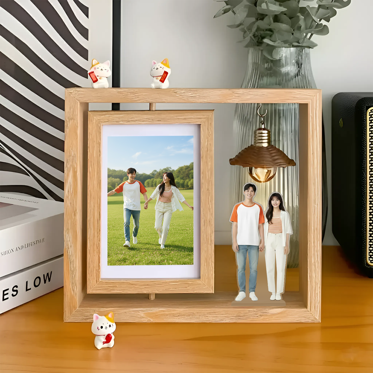Khung Ảnh Xoay 2 Mặt - Xoay 2 Mặt 360 Độ (Size tính theo size ảnh)_thumbnail_1