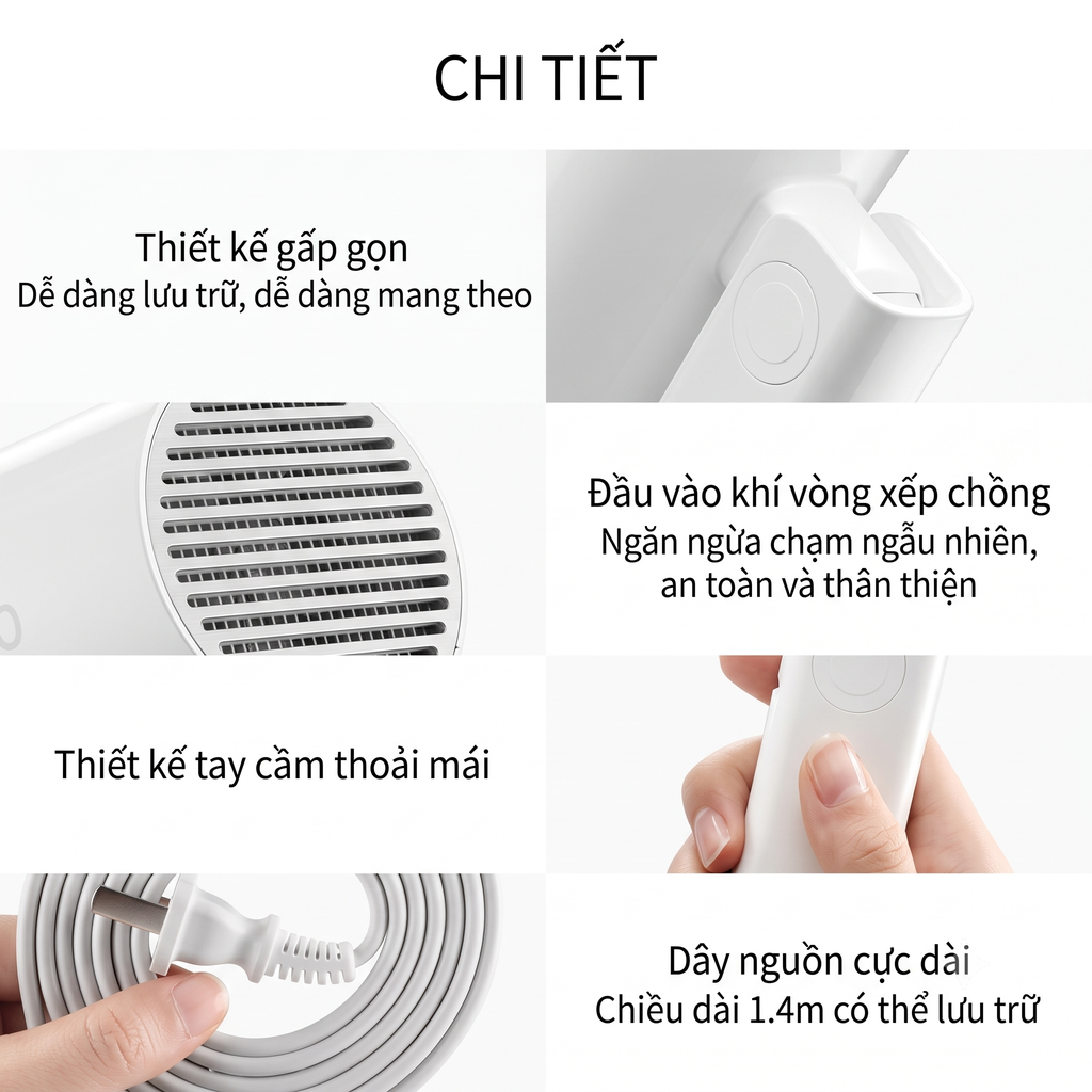 Máy Sấy Tóc Mini Gấp Gọn Ion Âm Reepro RP-HC04 1300W_thumbnail_5