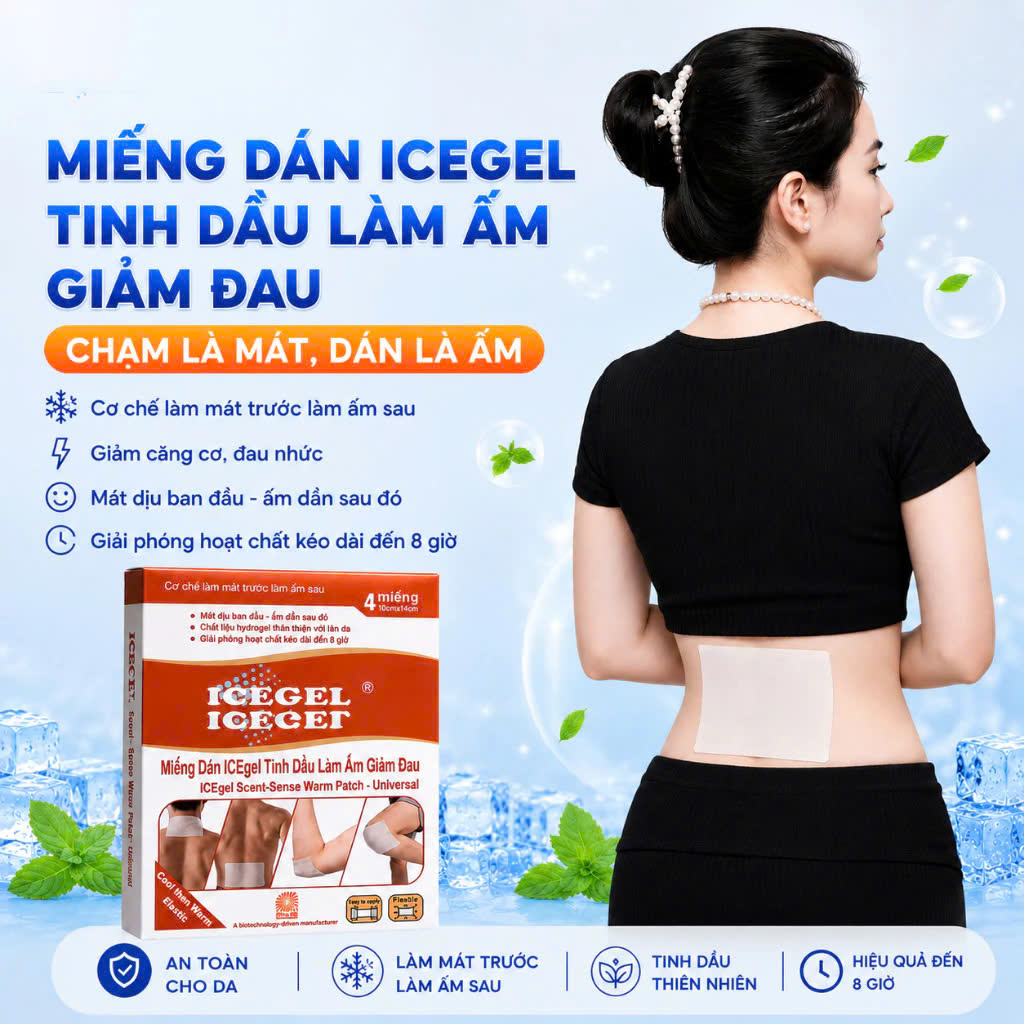 HỘP 4 Miếng Dán ICEgel Tinh Dầu Giảm Đau_thumbnail_3