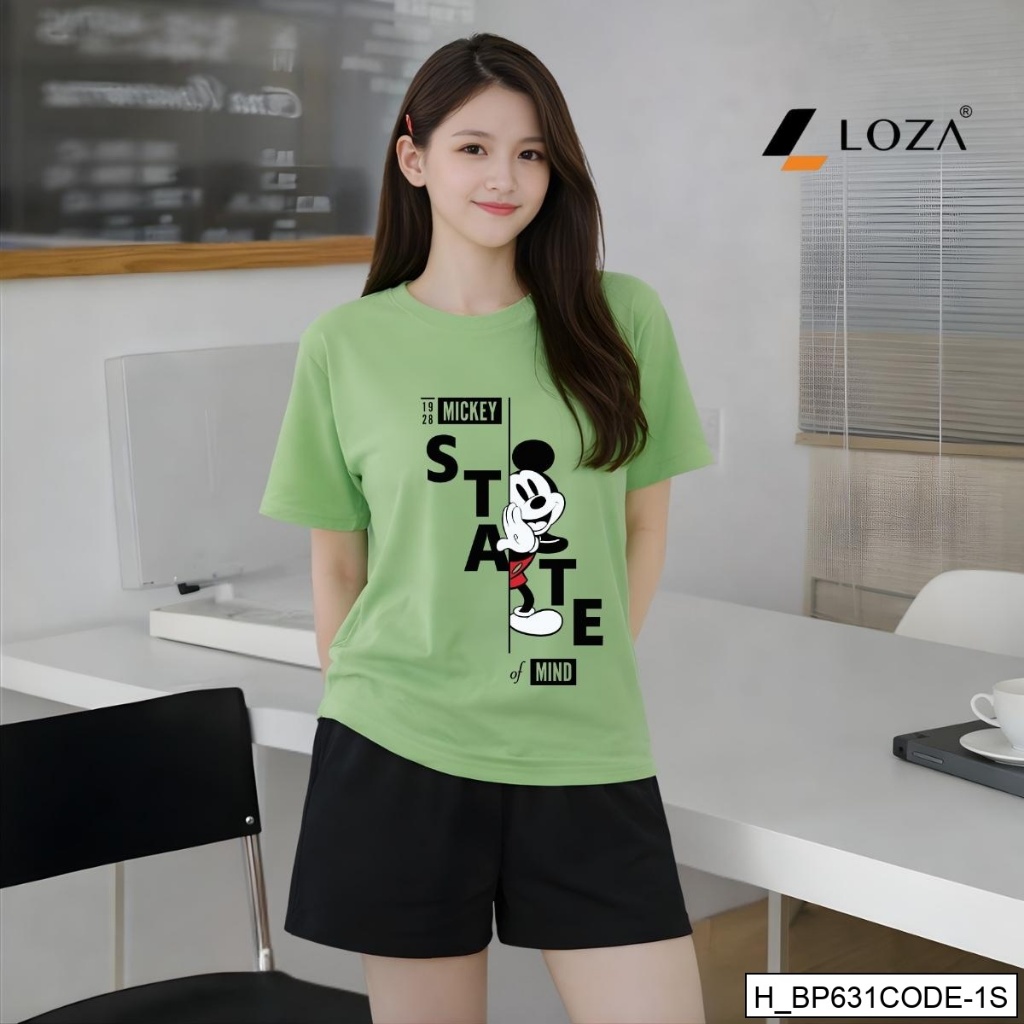 [XẢ KHO BỘ FORM RỘNG] -  Bộ quần áo thun nữ dáng rộng nhiều hình in - LOZA XB013_thumbnail_3