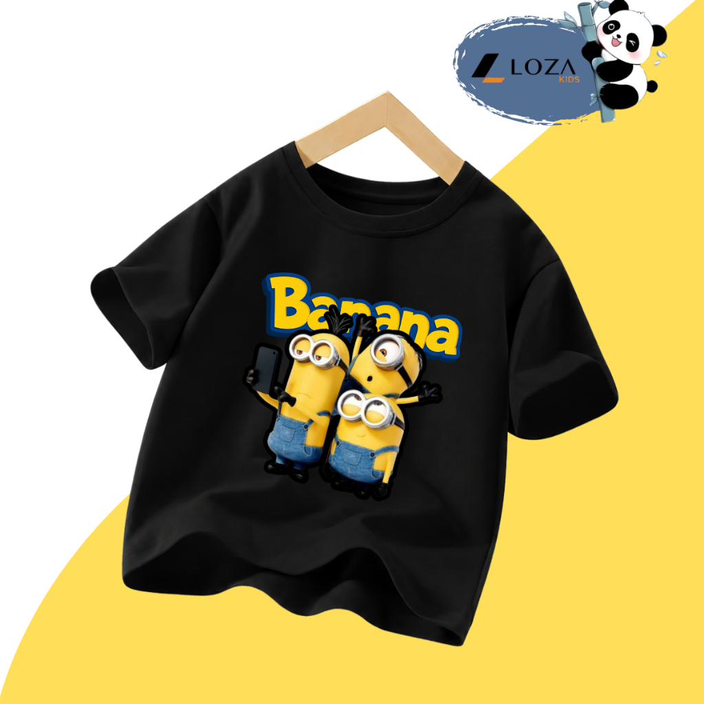 Áo thun bé trai BST MINION BANANA Hot trend - Loza Kids AT009_thumbnail_3
