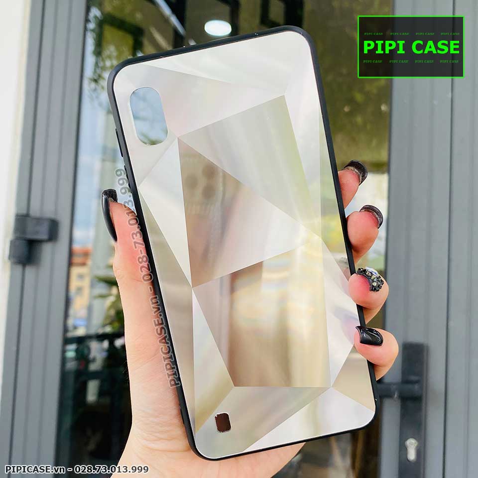 Ốp Lưng Samsung A10 - Kim Cương 6D - Bạc_thumbnail_3