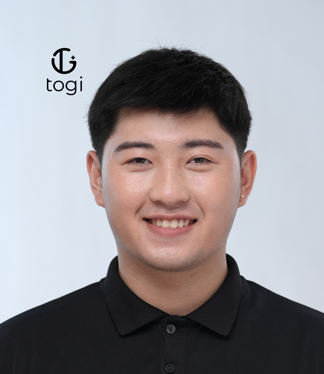 Tóc giả nam Basic mái chéo cho tóc hói làm từ tóc thật