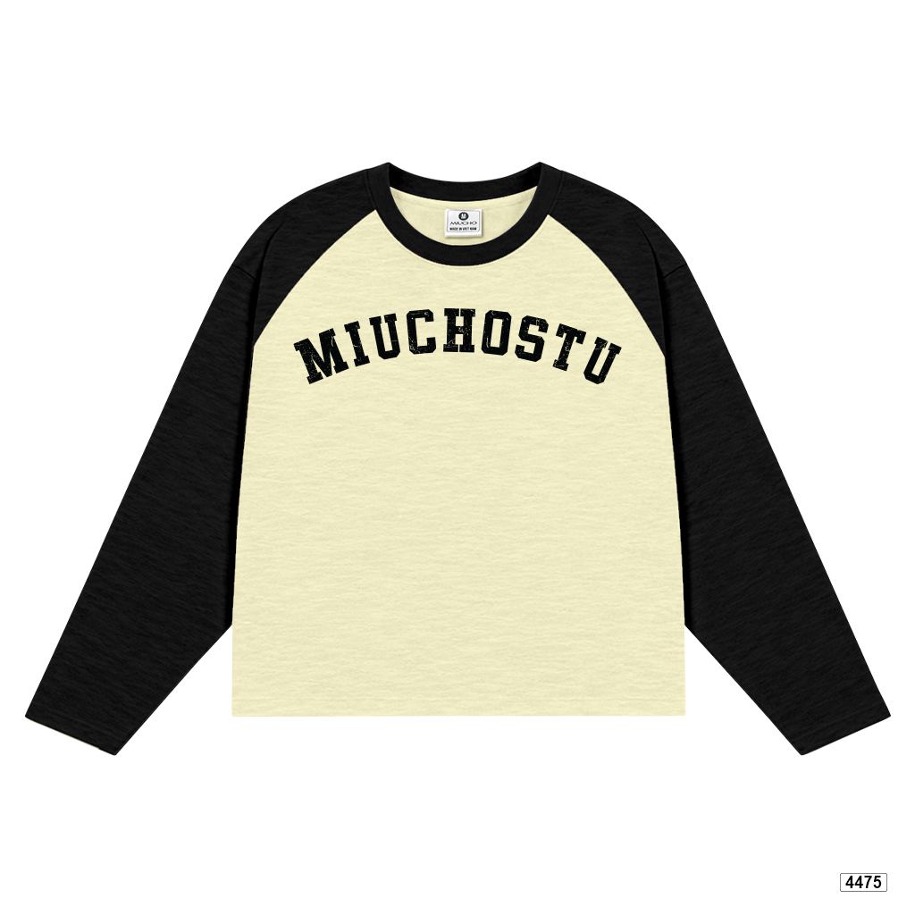 Áo tay dài boxy Miucho raglan cổ tròn Hàn Quốc 4475_thumbnail_7
