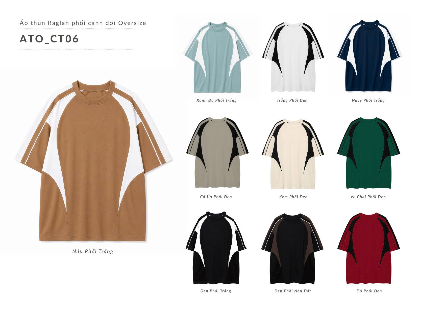 ÁO THUN RAGLAN PHỐI CÁNH DƠI