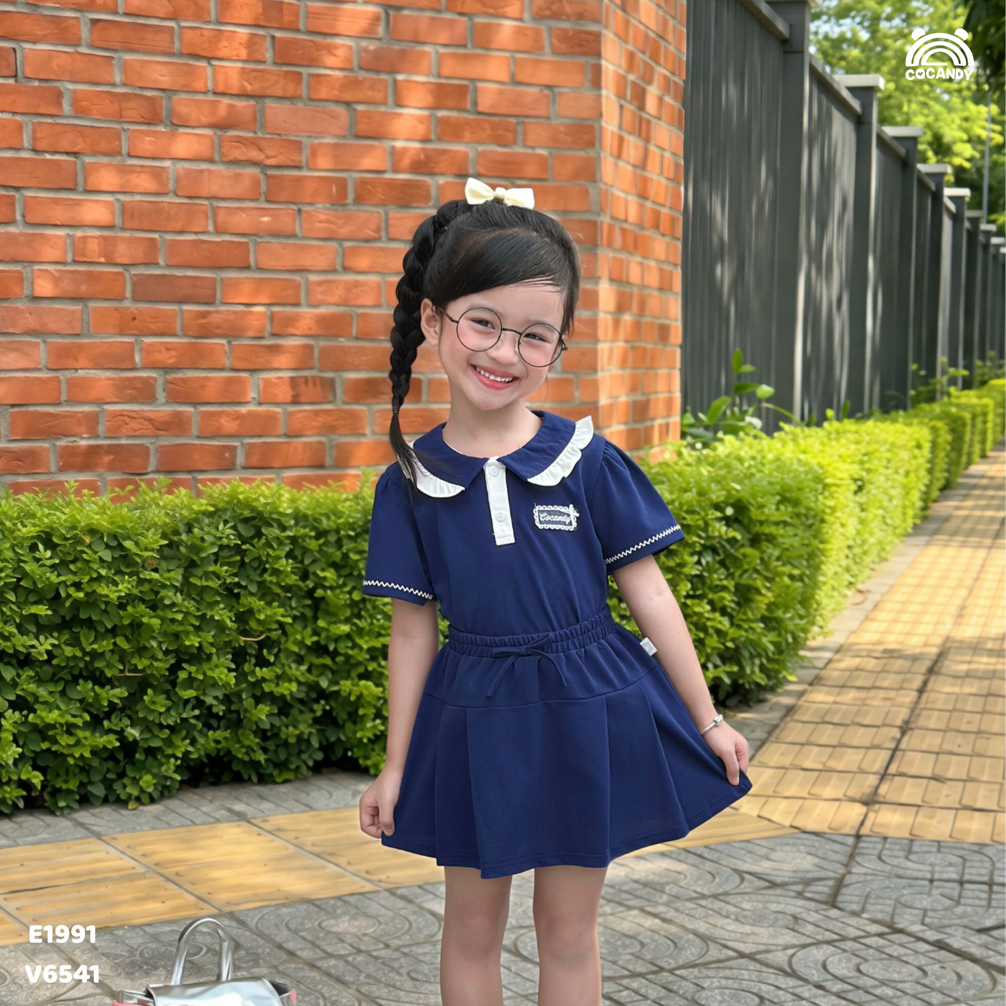 Áo cộc polo XANH THAN cổ phối bèo tag CCD_thumbnail_10