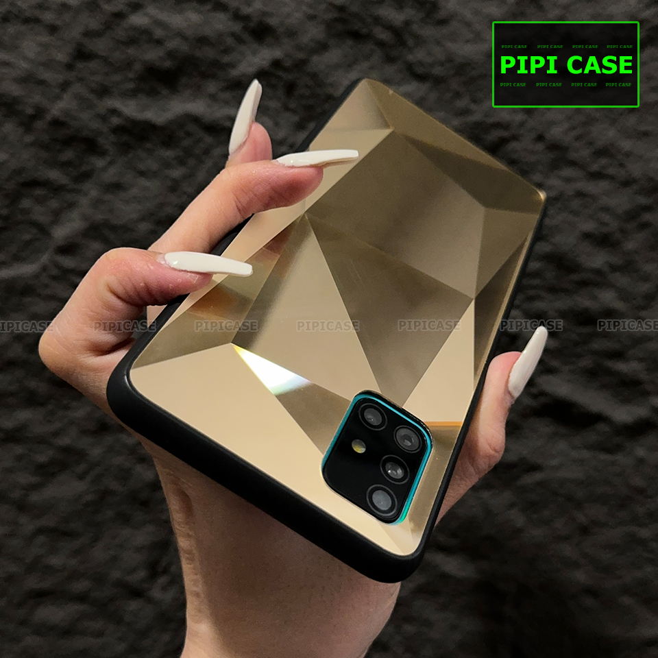Ốp Lưng Samsung A71 - Kim Cương 6D - Vàng_thumbnail_2