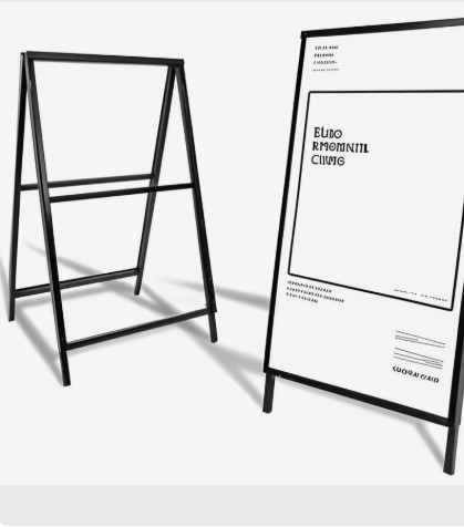 CHÂN SẮT STANDEE CHỮ A 2 MẶT