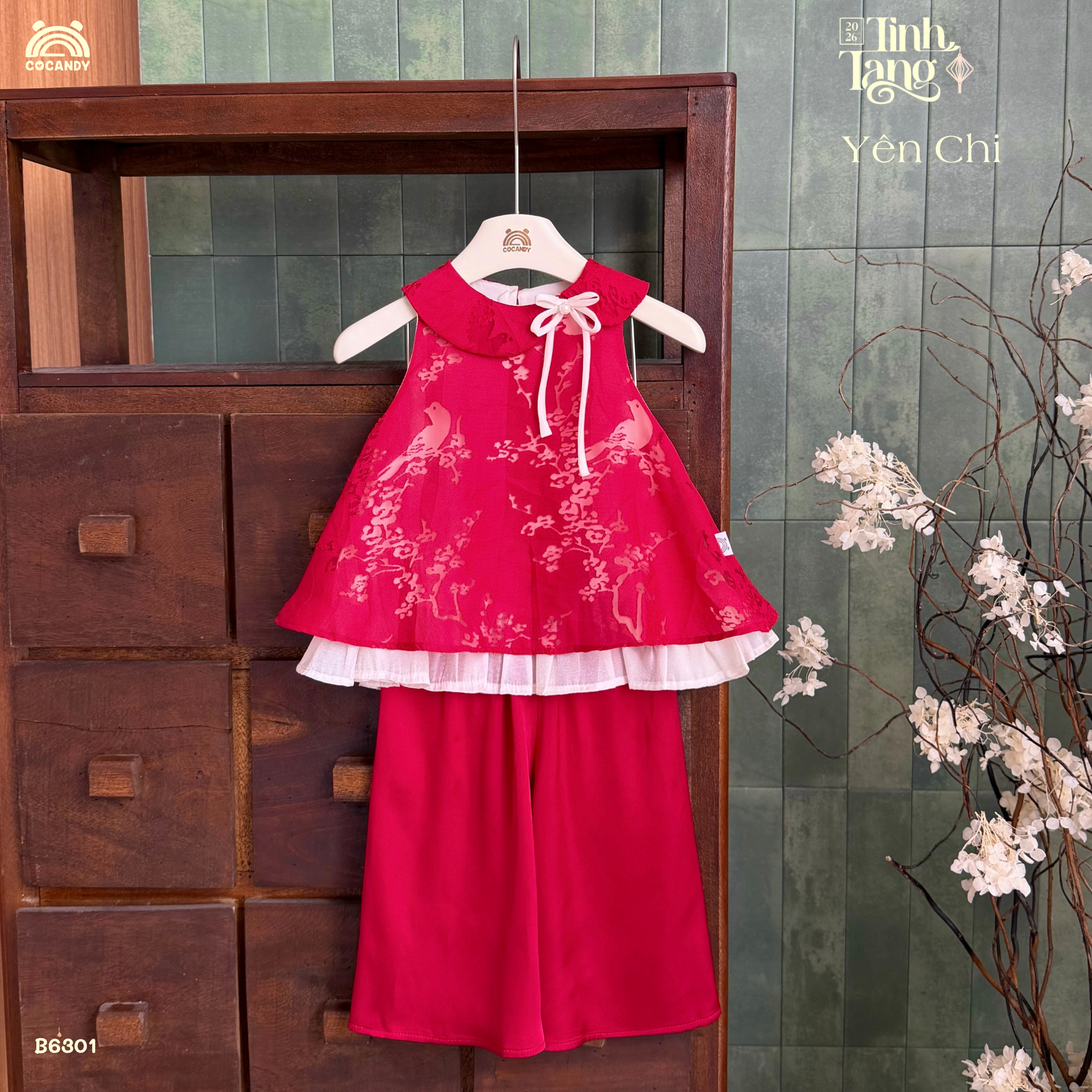 Set yếm ĐỎ Yên Chi
