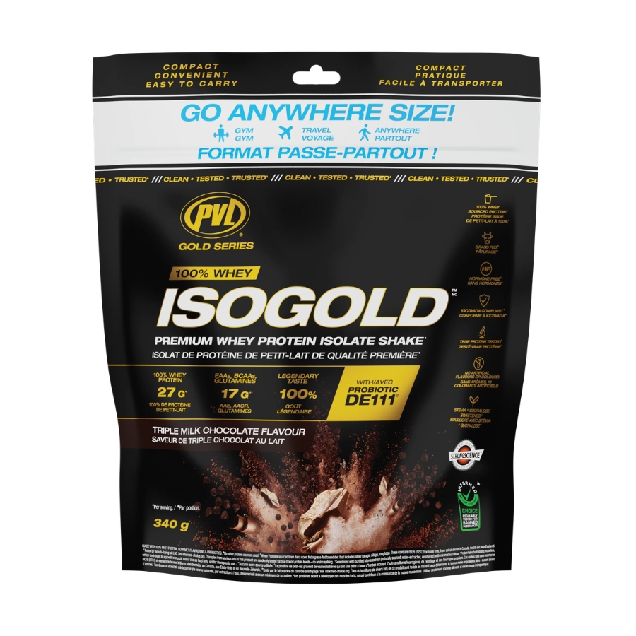PVL ISO Gold - Premium Whey Protein With Probiotic, 340 Gram - 10 Servings_thumbnail_1