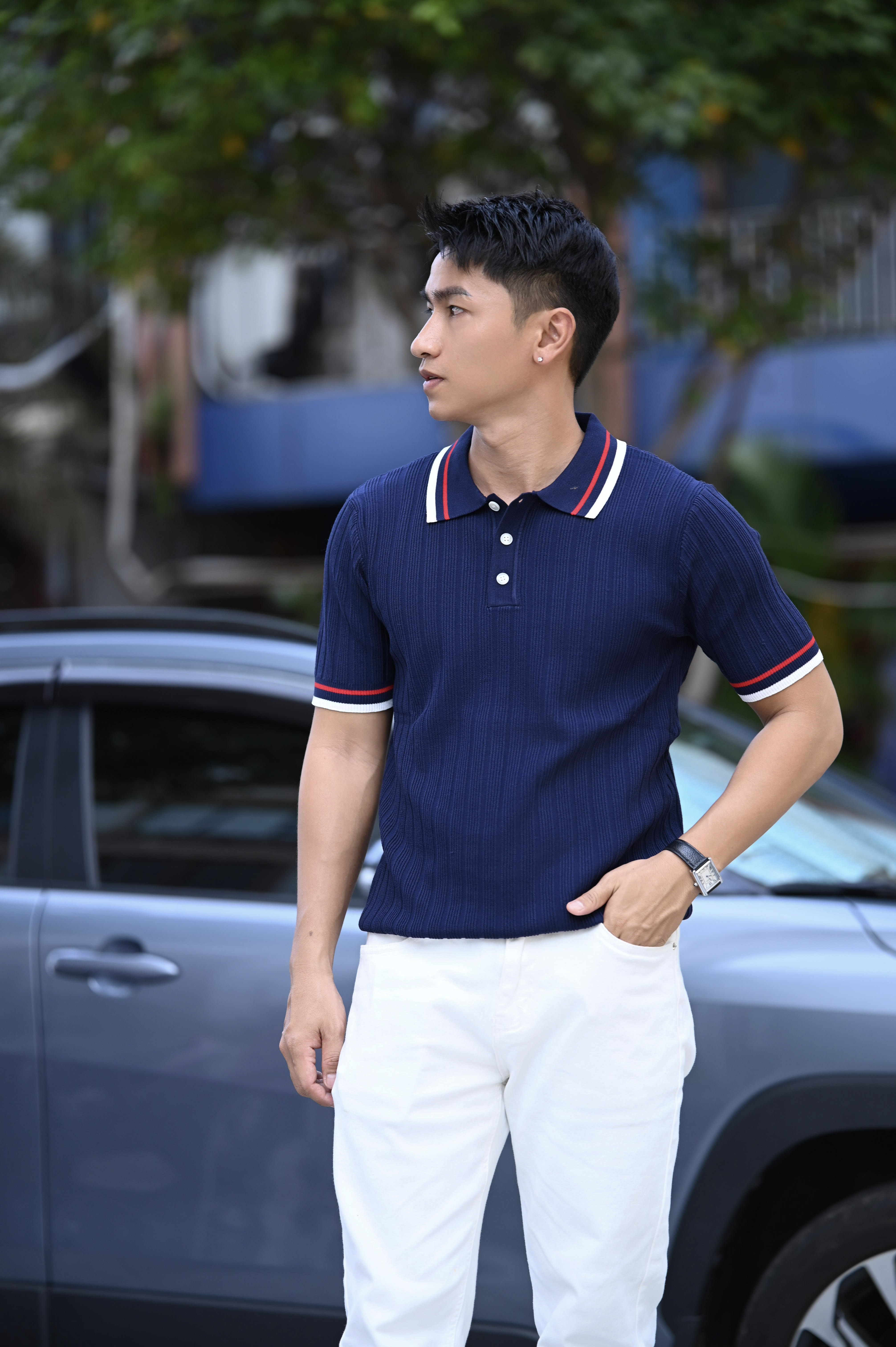 PB10 - Áo Polo Nam Tay Ngắn Phong Cách Old Money, Dáng Ôm, Cổ Bẻ, Mùa Hè 2025_thumbnail_8
