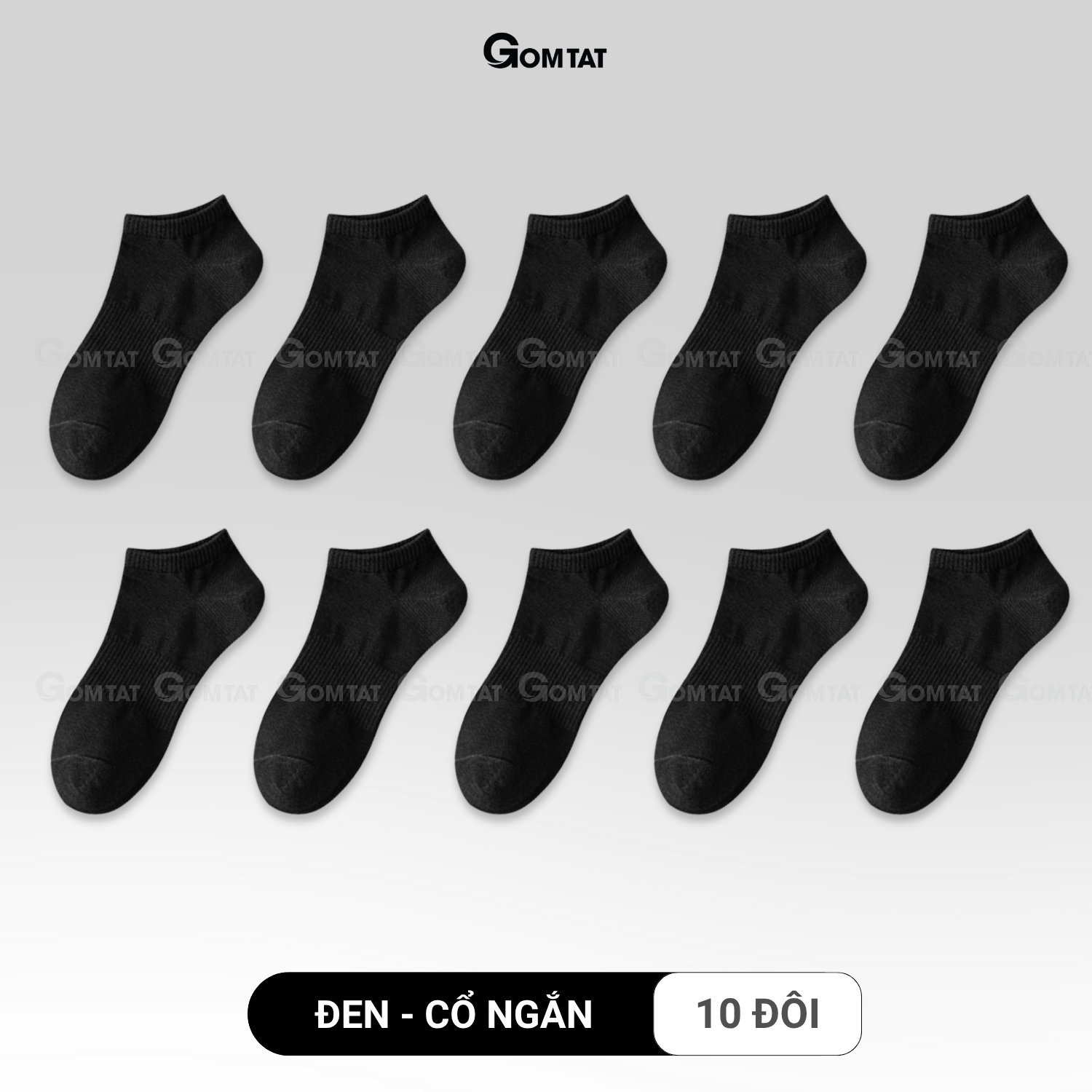 Combo tất trơn cổ cao/trung/ngắn GOMTAT, tất thể thao basic chất cotton thoáng khí - OAS-1704_thumbnail_16