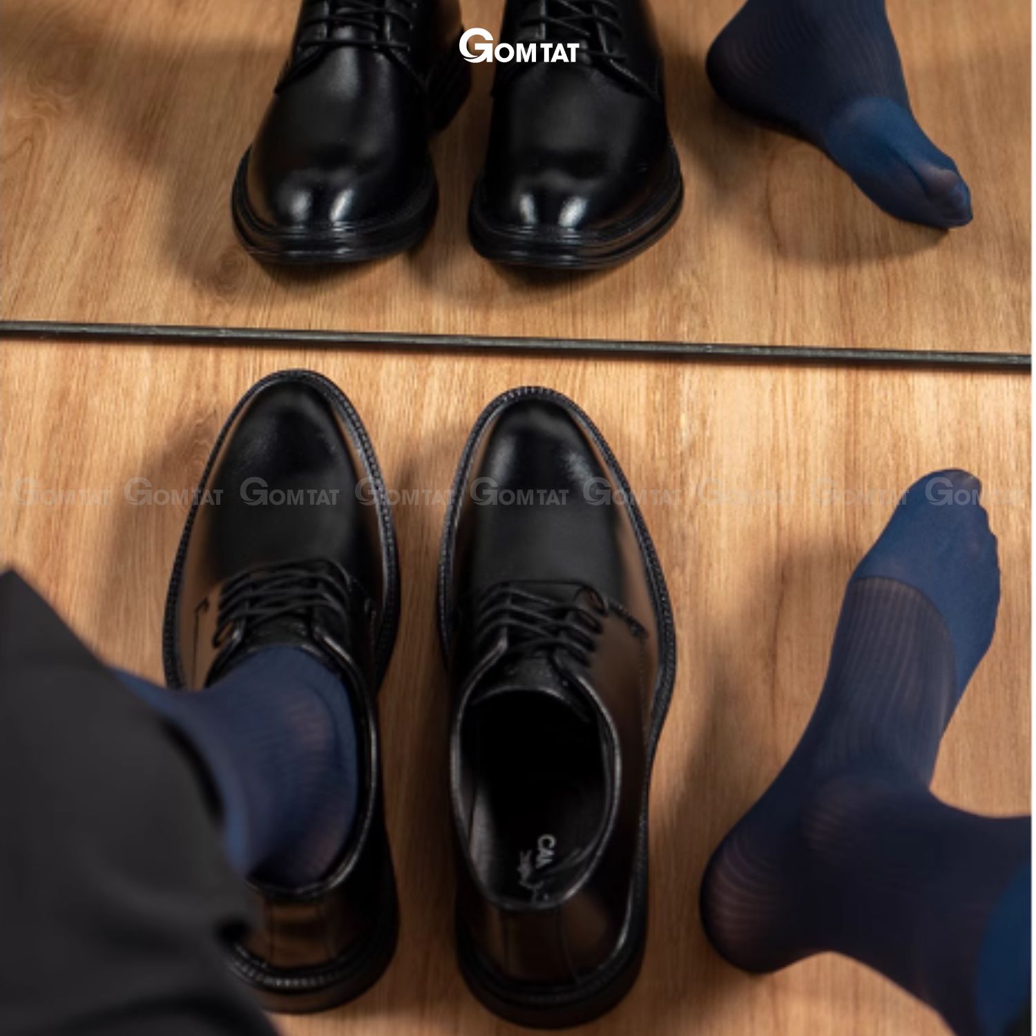 Hộp 5 đôi vớ công sở nam GOMTAT chất nylon cao cấp, họa tiết sọc gân xuyên thấu GEN-A094_thumbnail_6