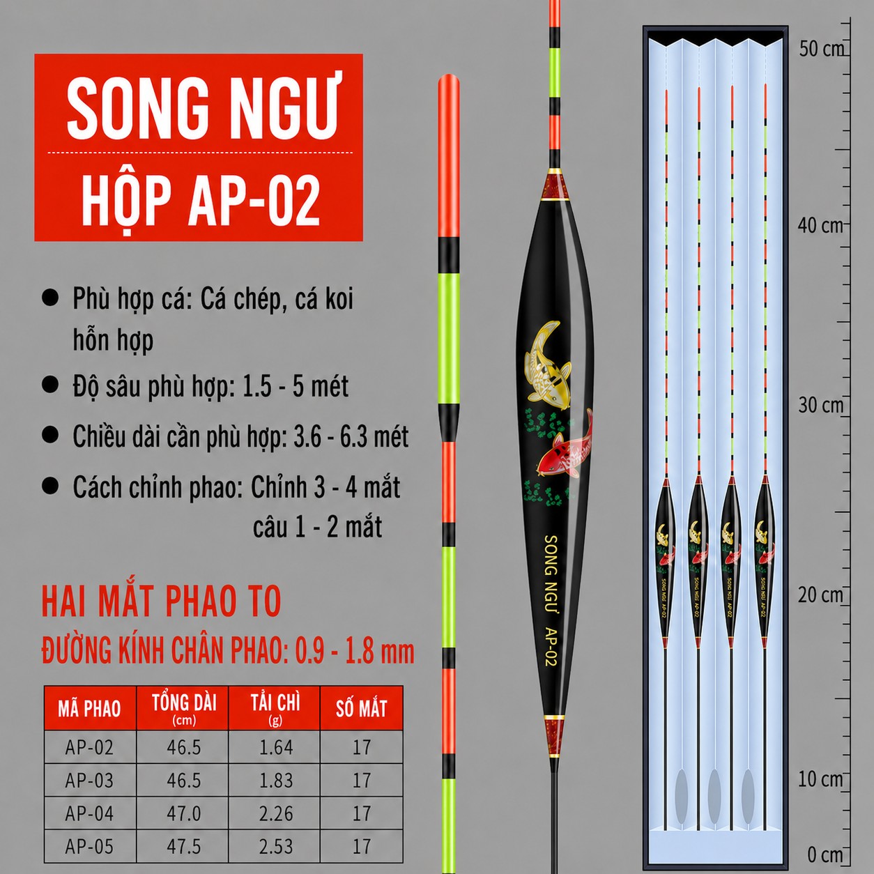 Hộp 4 Phao Nano Vẽ tay Song Ngư_thumbnail_5
