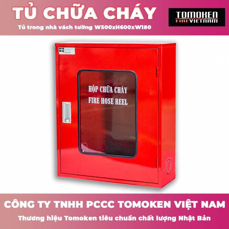 Tủ chữa cháy vách tường Tomoken TMK-NN600-0.6