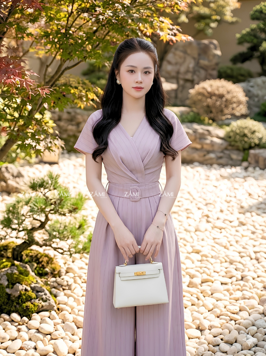 G57 - Jumpsuit Xước Thái Kẻ Sọc Thanh Lịch_thumbnail_8