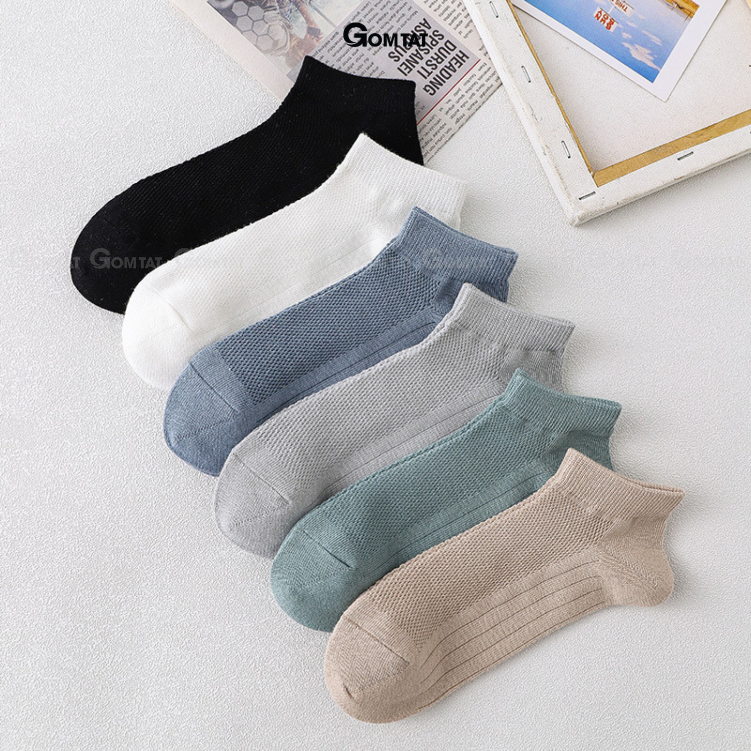 Combo tất nam cổ thấp GOMTAT, chất liệu cotton mặt lưới cao cấp hút ẩm khử mùi - MIA-2002_thumbnail_3
