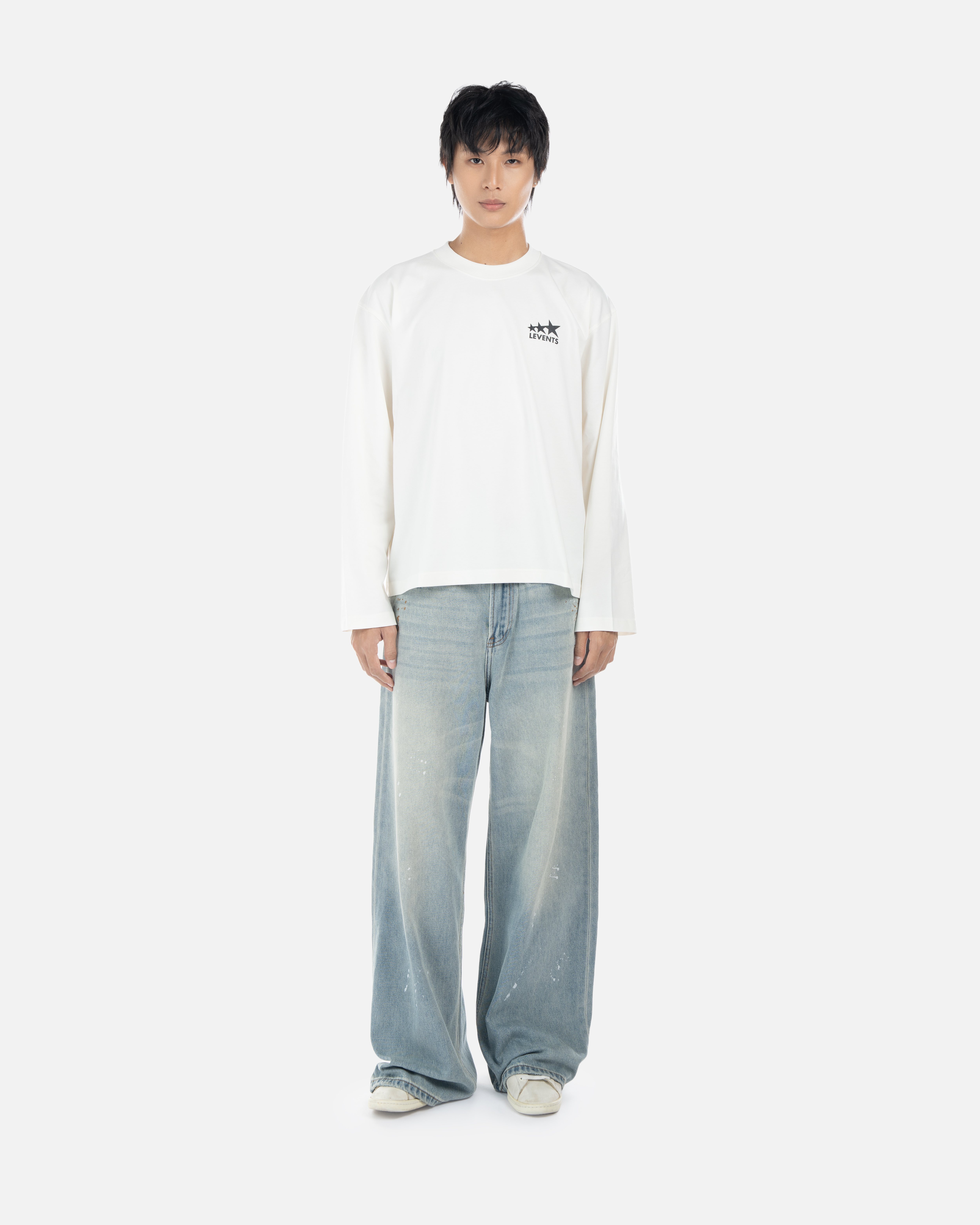 Levents® Signature Logo Long Sleeve Boxy Tee