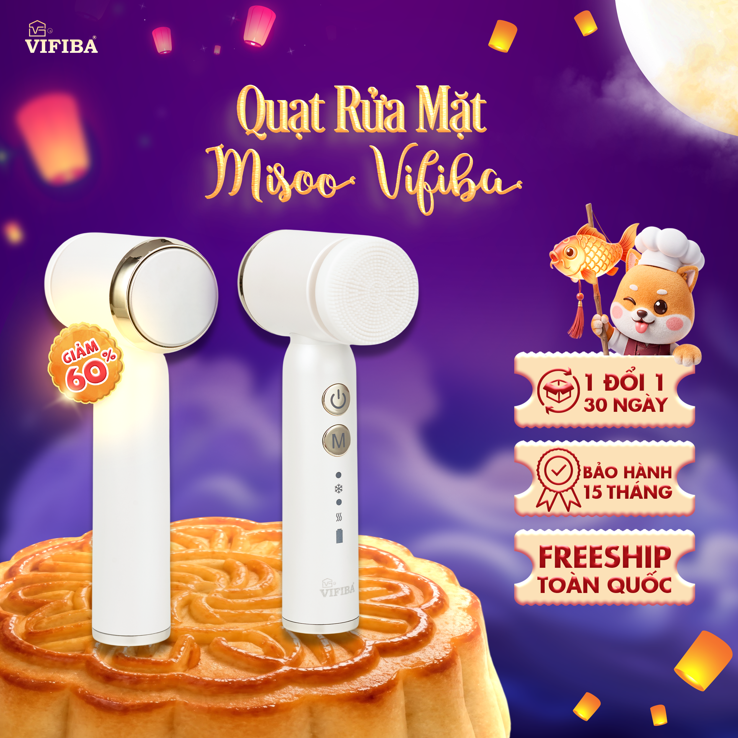 Quạt Rửa Mặt Misoo Vifiba