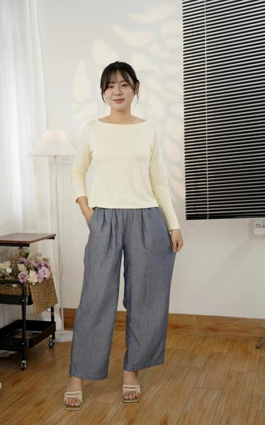 Áo thun Viscose cổ thuyền tay dài_thumbnail_3