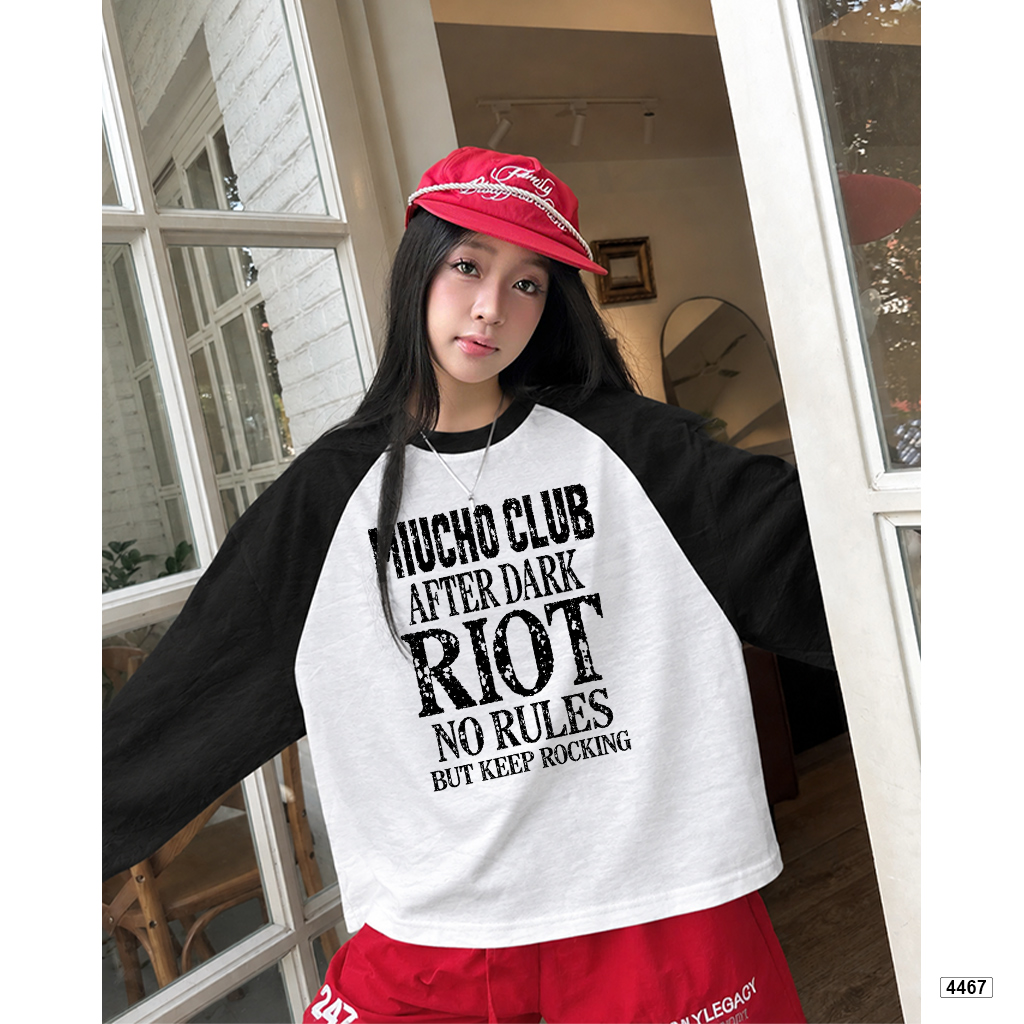 Áo tay dài boxy unisex cổ tròn cotton xược Miucho 4467_thumbnail_2