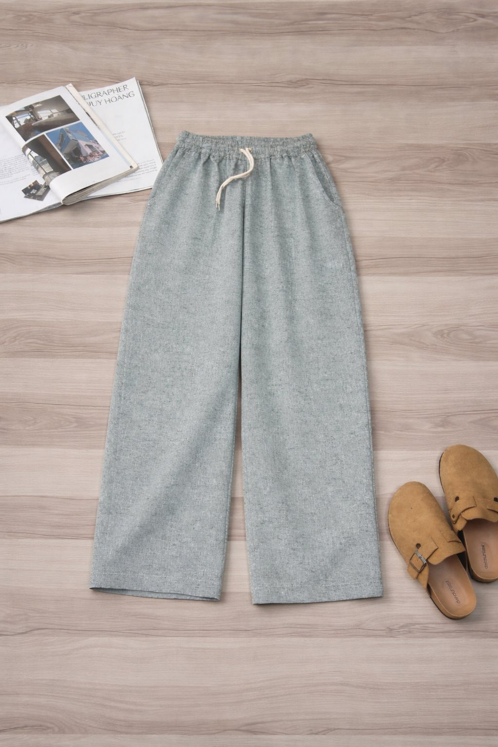 Quần suông linen bột lưng thun dây rút_thumbnail_5
