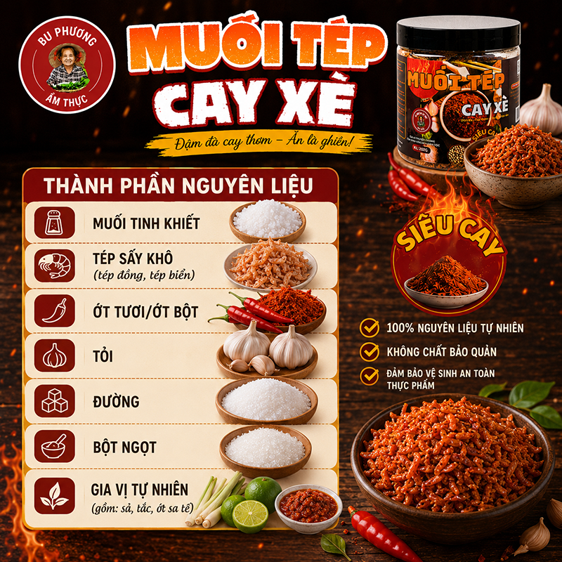 Muối Tép Cay Xè Bu Phương 200G – Chấm Trái Cây, Hải Sản, Đồ Nướng - BP43_thumbnail_2