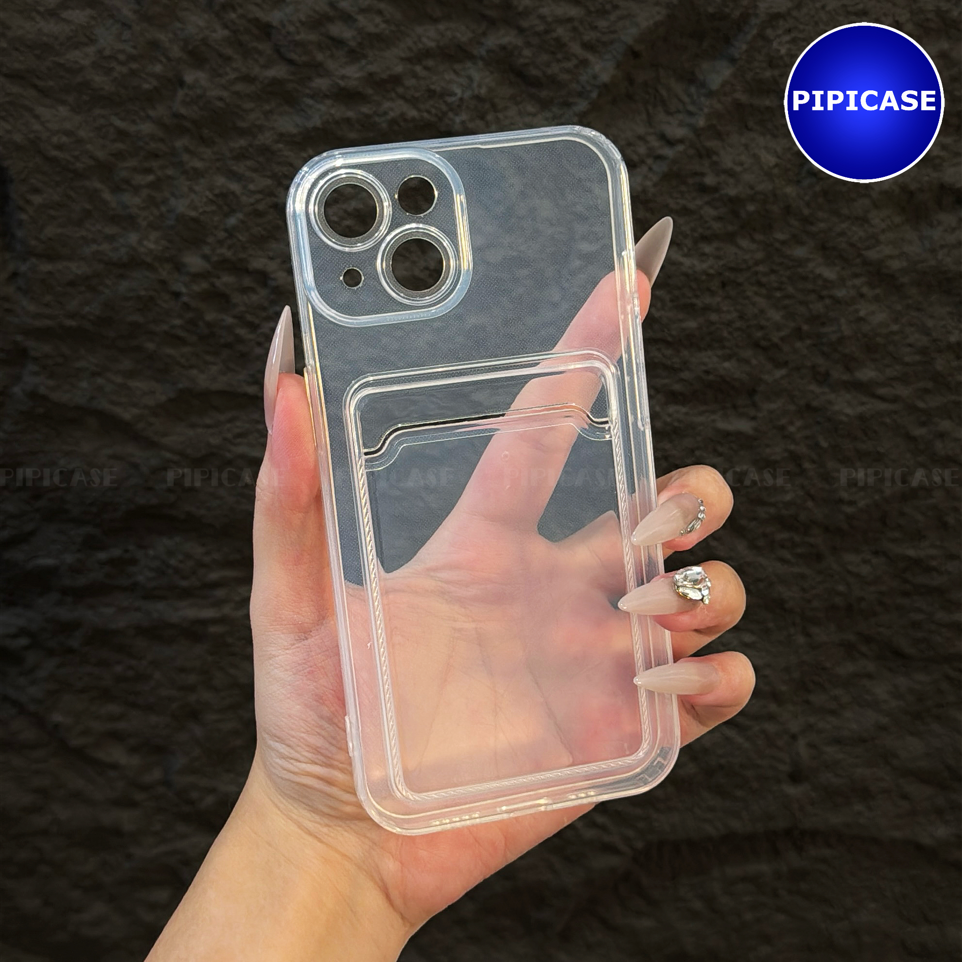 Ốp Lưng iPhone 14 - Ốp Thẻ - Trong Suốt_thumbnail_15