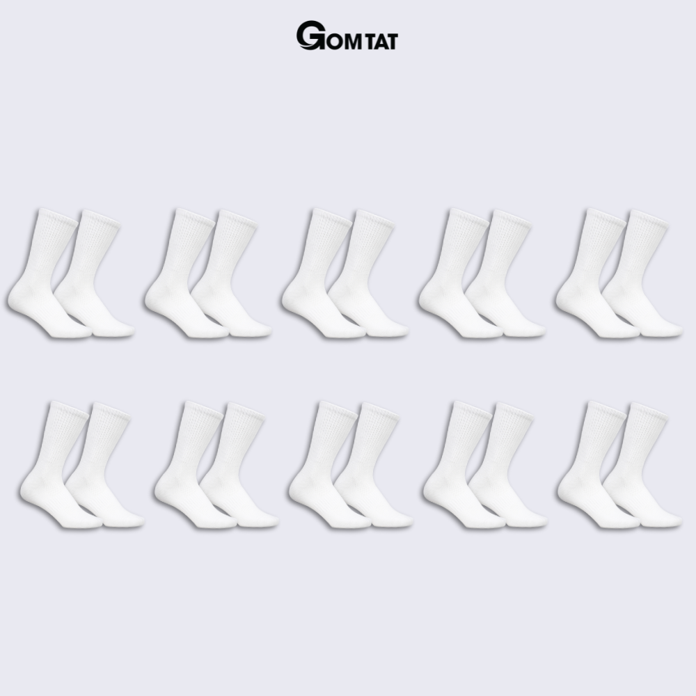 Combo tất cổ trung nam nữ GOMTAT chất liệu cotton cao cấp, thiết kế mặt lưới thoáng khí - STA-KLB_thumbnail_28