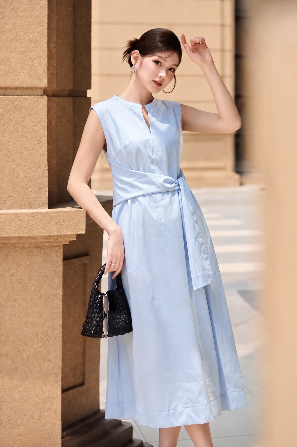 LV020 - VÁY XANH PASTEL