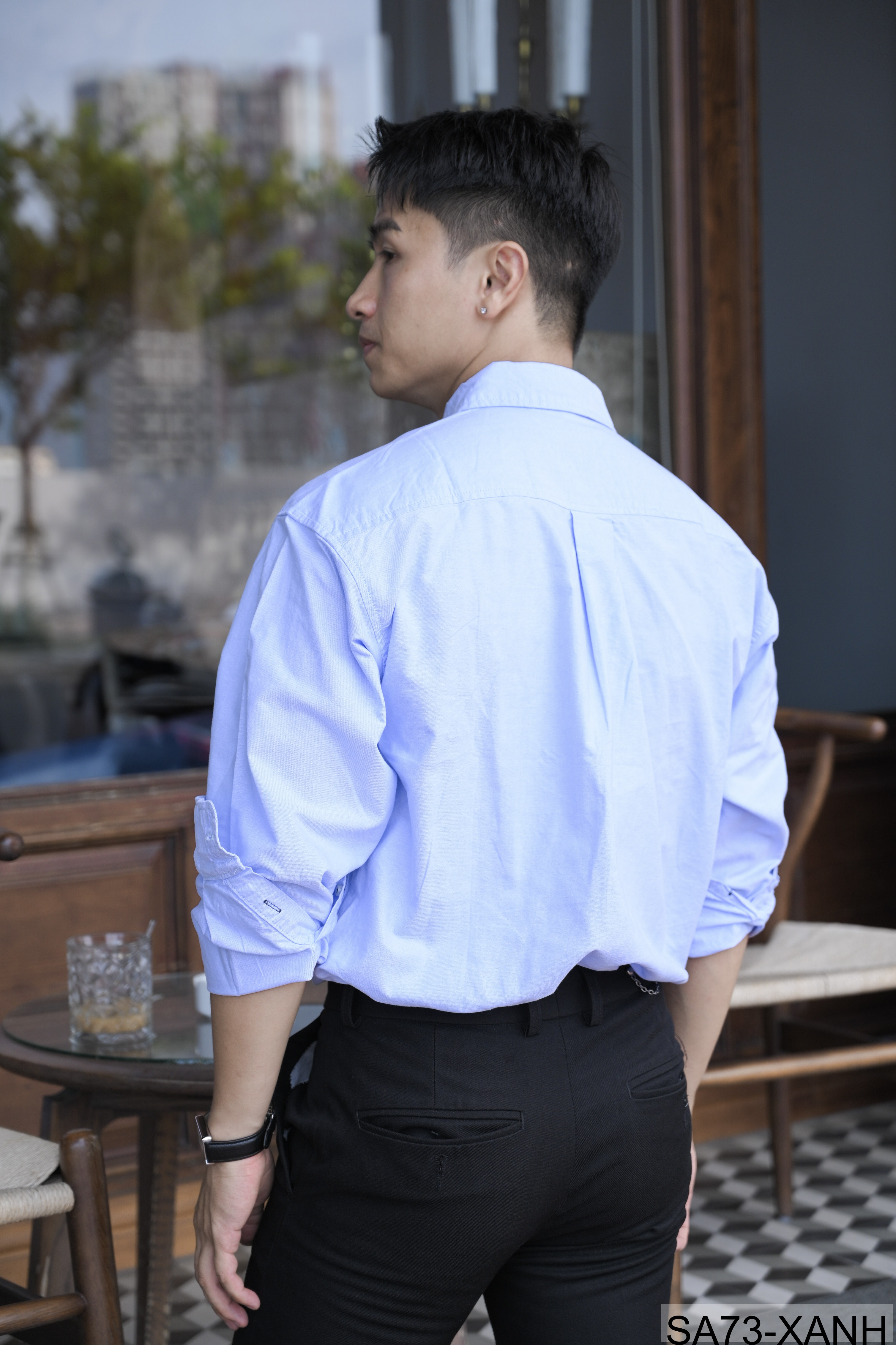 SA73 - Áo sơ mi nam dài tay in sọc tay phong cách Nhật Bản, chất cotton mềm mại, form rộng thoải mái_thumbnail_8