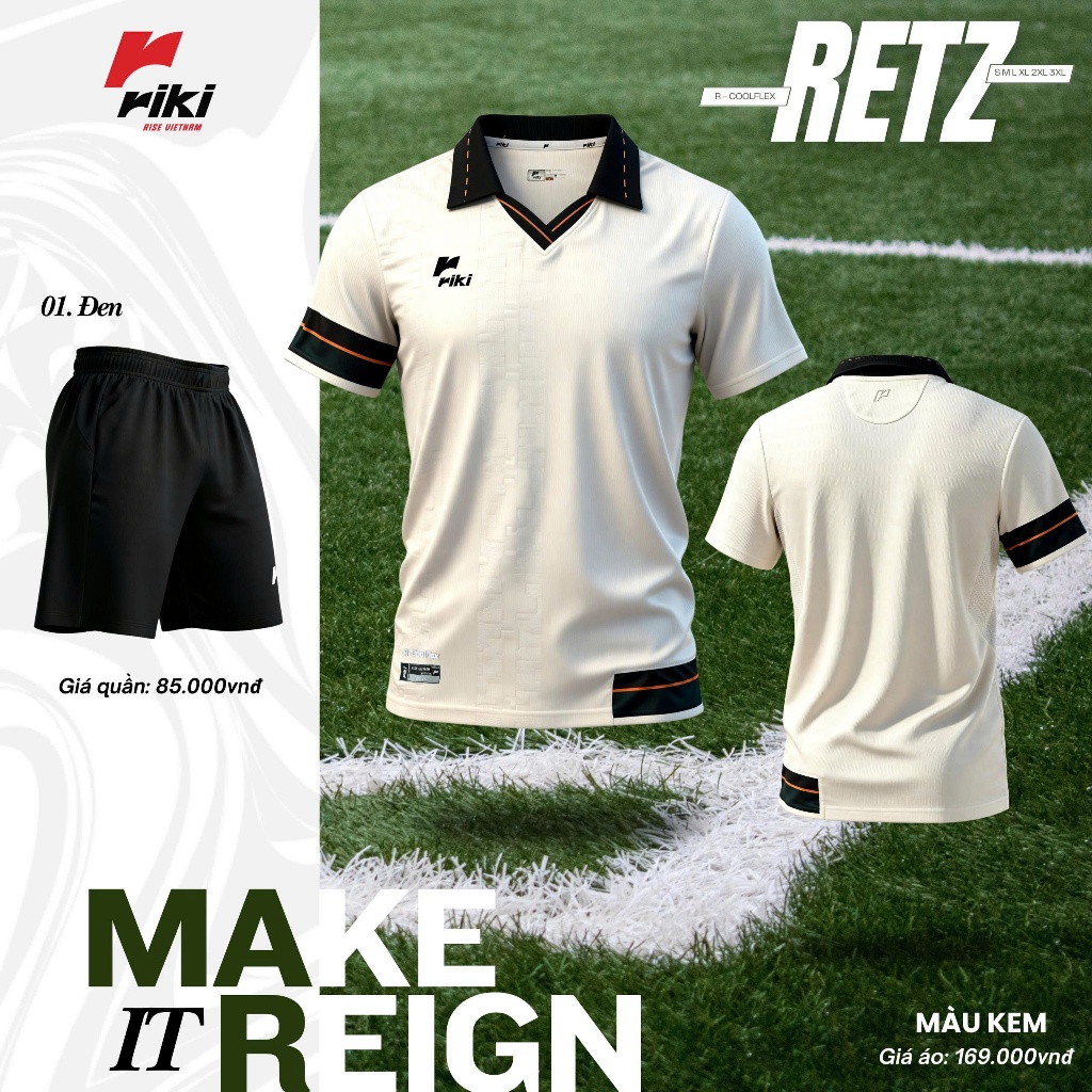 BST Áo Bóng Đá Riki RETZ Thun Mè R-Coolflex Thoáng Khí Thể Thao Đương Đại_thumbnail_2