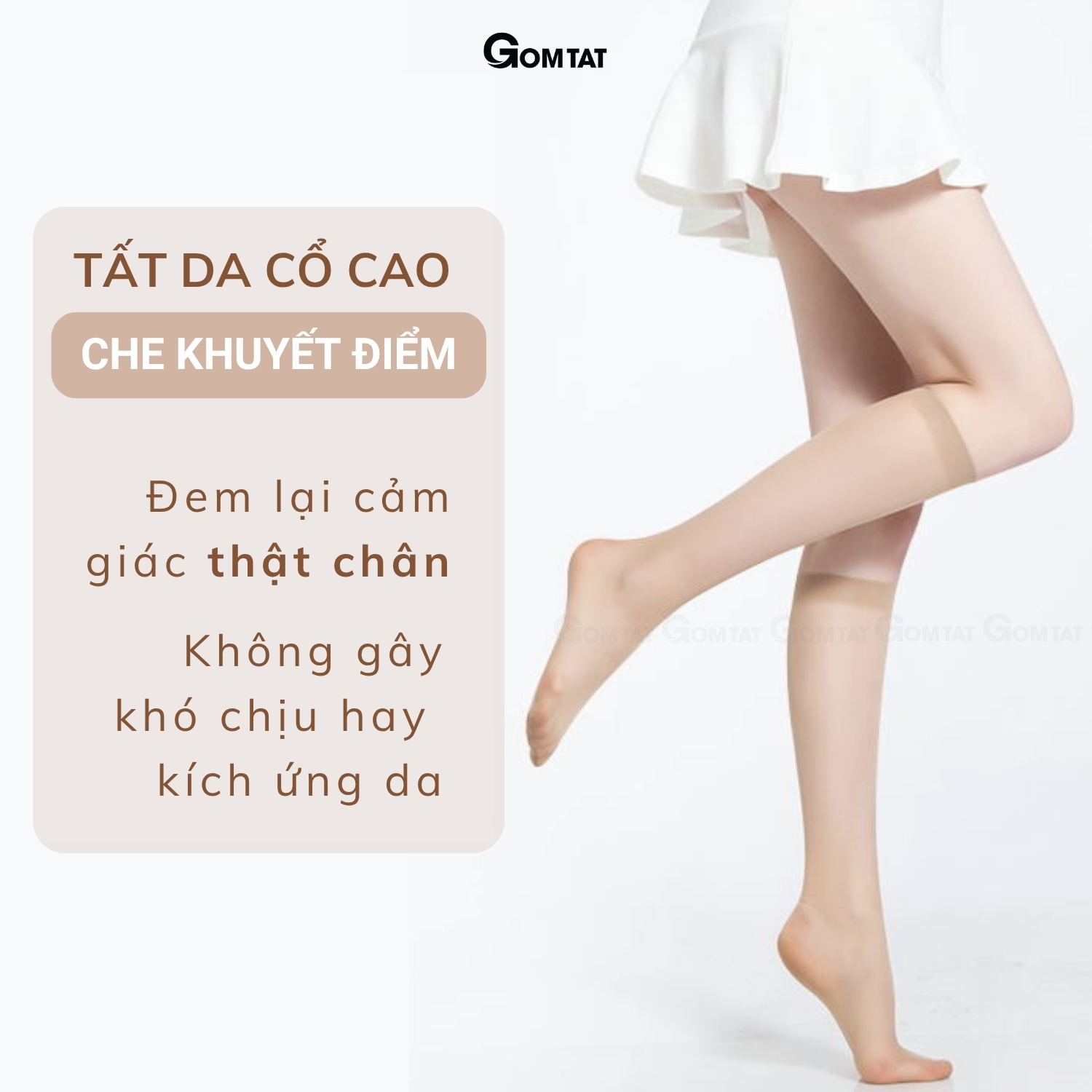 Combo 10 đôi tất che khuyết điểm cổ cao dành cho nữ GOMTAT, vớ da che khuyết điểm siêu thật chân , khó xước - GUO-A099_thumbnail_10