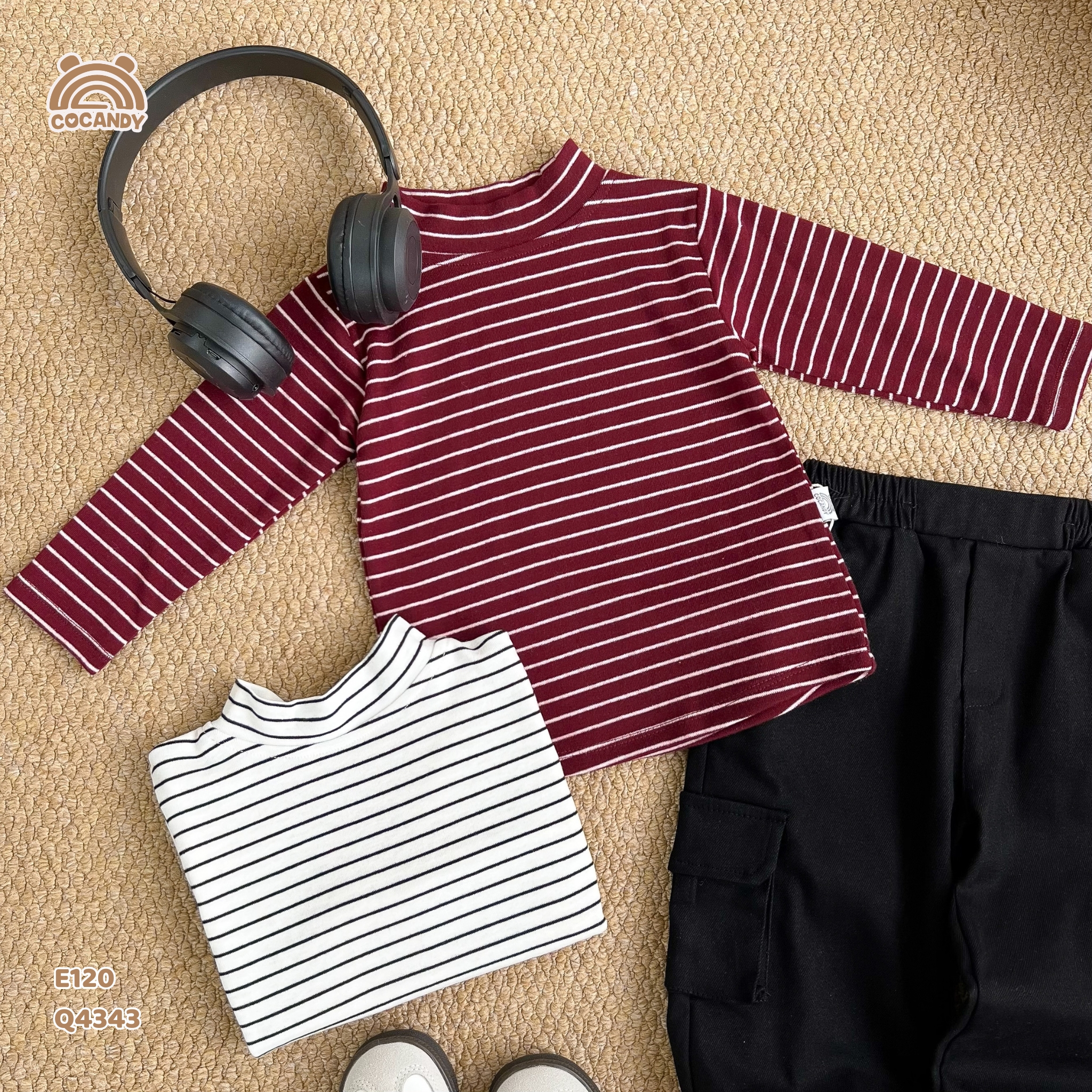 Áo giữ nhiệt kẻ ĐỎ BE cổ 2p_thumbnail_2