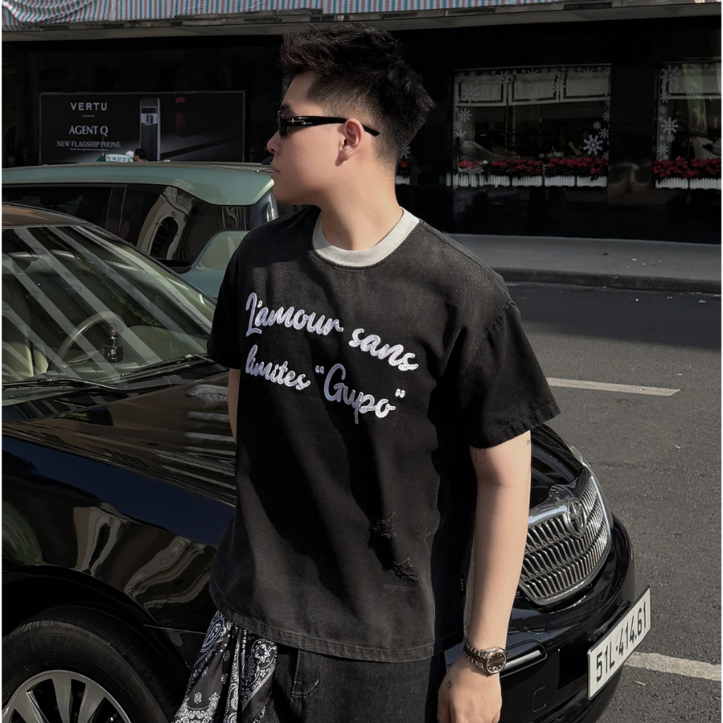 Áo Thun Denim Wash Limitless Club GUPO Form Boxy Unisex Local Brand – ATJ01_thumbnail_1