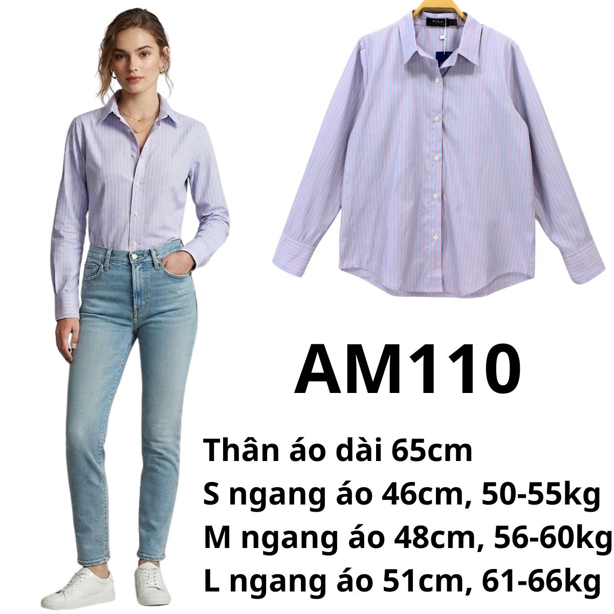 AM110 - Áo sơ mi sọc