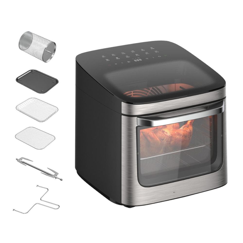Nồi chiên không dầu Mishio MK474 12L - Cảm ứng, cửa kính quan sát_thumbnail_9