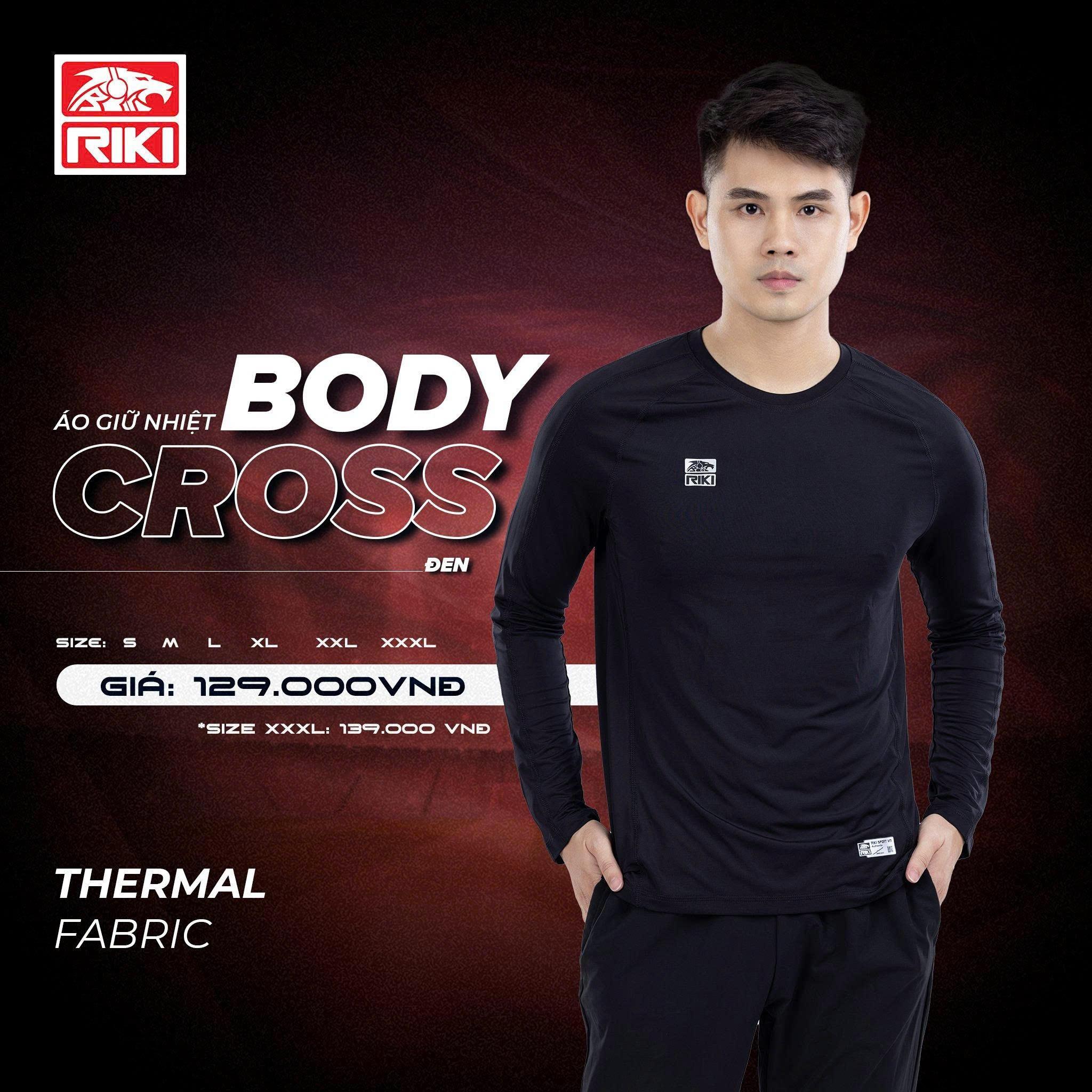 Áo Body Riki Tay Dài Áo Lót Giữ Nhiệt Chống Nắng Thun Co Giãn Thoáng Khí Thể Thao Đương Đại_thumbnail_4