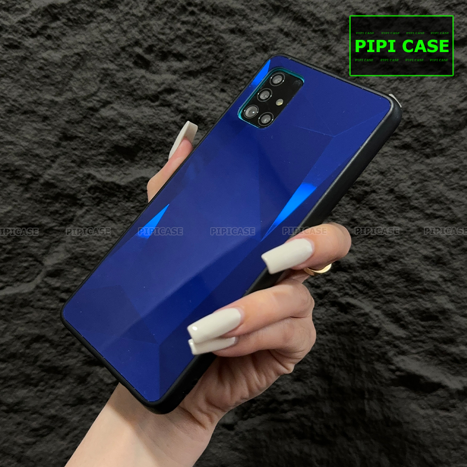 Ốp Lưng Samsung A71 - Kim Cương 6D - Xanh_thumbnail_2