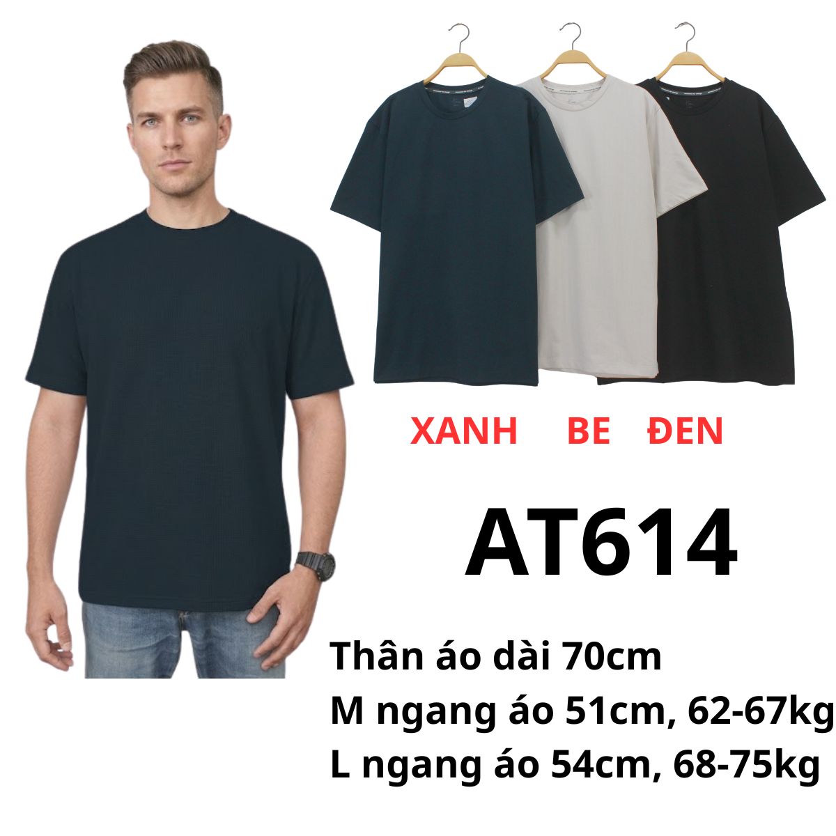 AT614- Áo thun nam Hàn