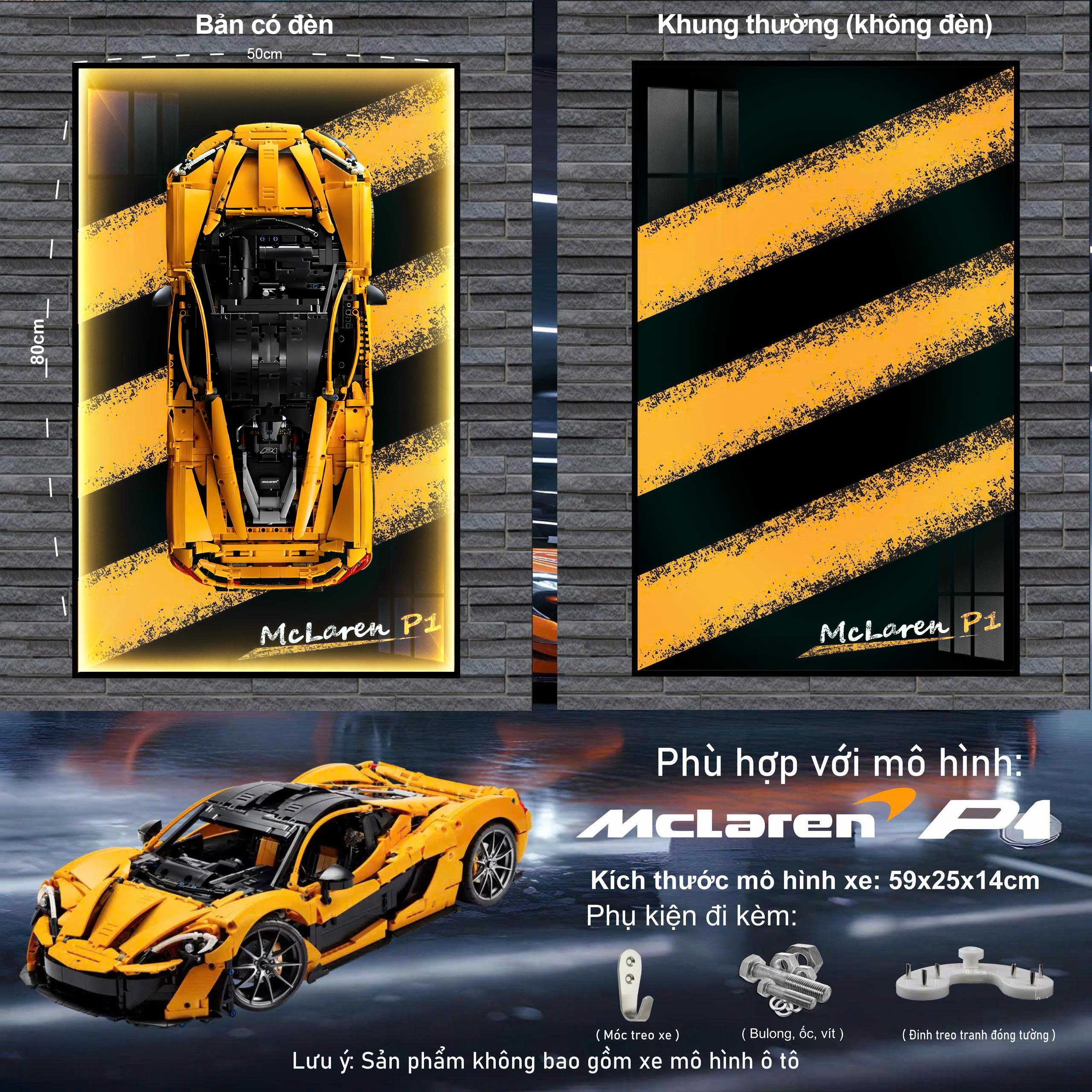 Khung Trưng Bày LEGO Mclaren p1
