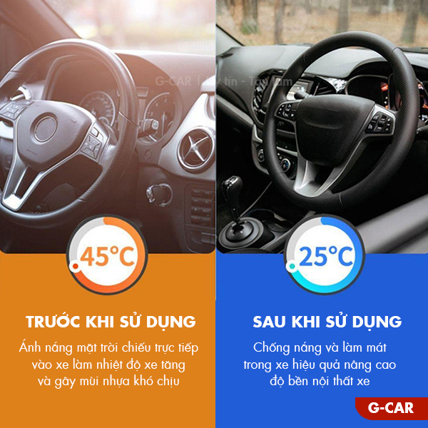 Tấm Che Nắng Kính Lái Ô Tô Tráng Bạc Titan Gập Gọn UPF50+_thumbnail_2