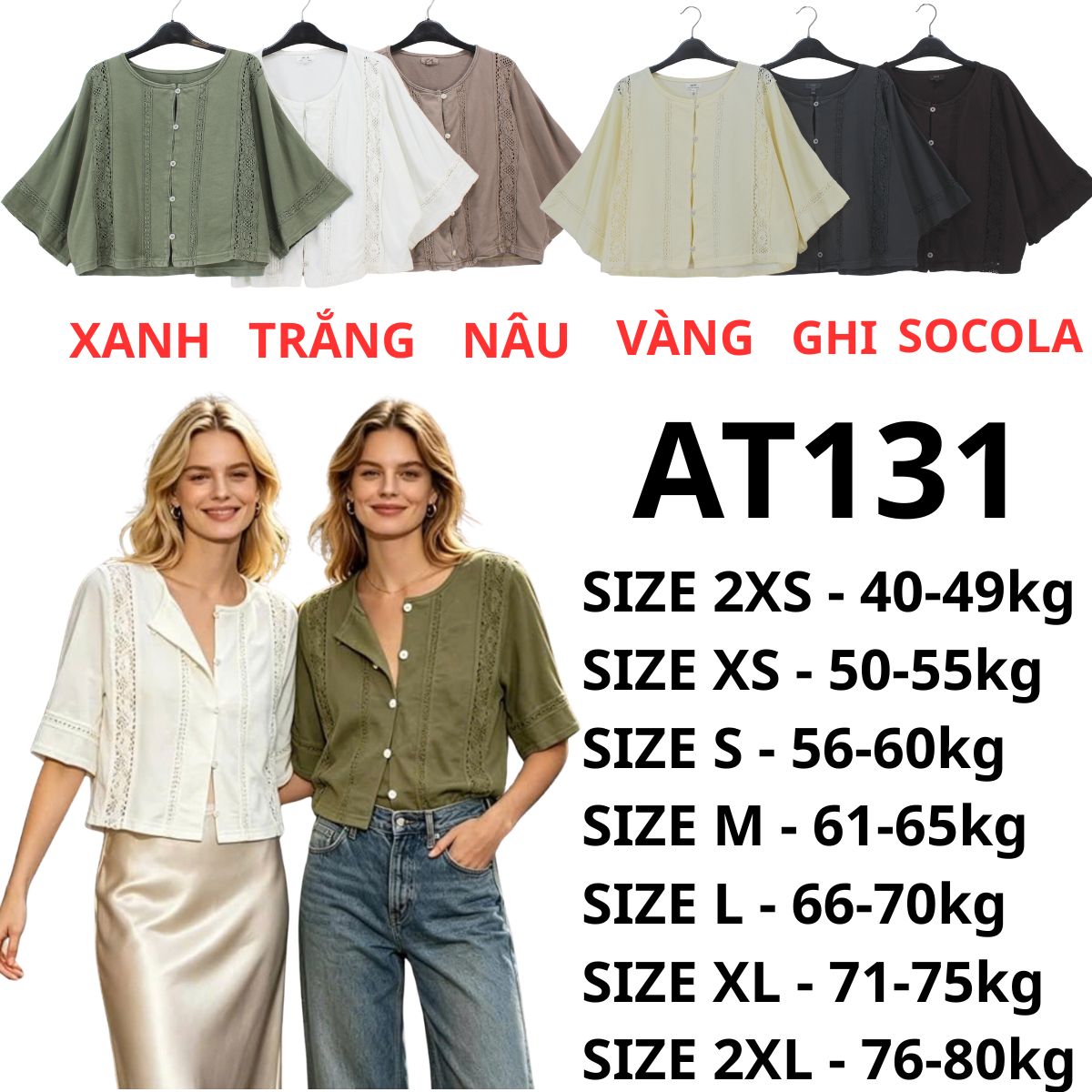 AT131 - Áo thun kiểu