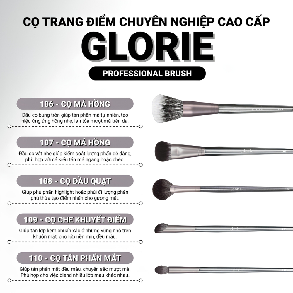 [GLORIE] Cọ trang điểm chuyên nghiệp cao cấp Glorie Professional Brush_thumbnail_2