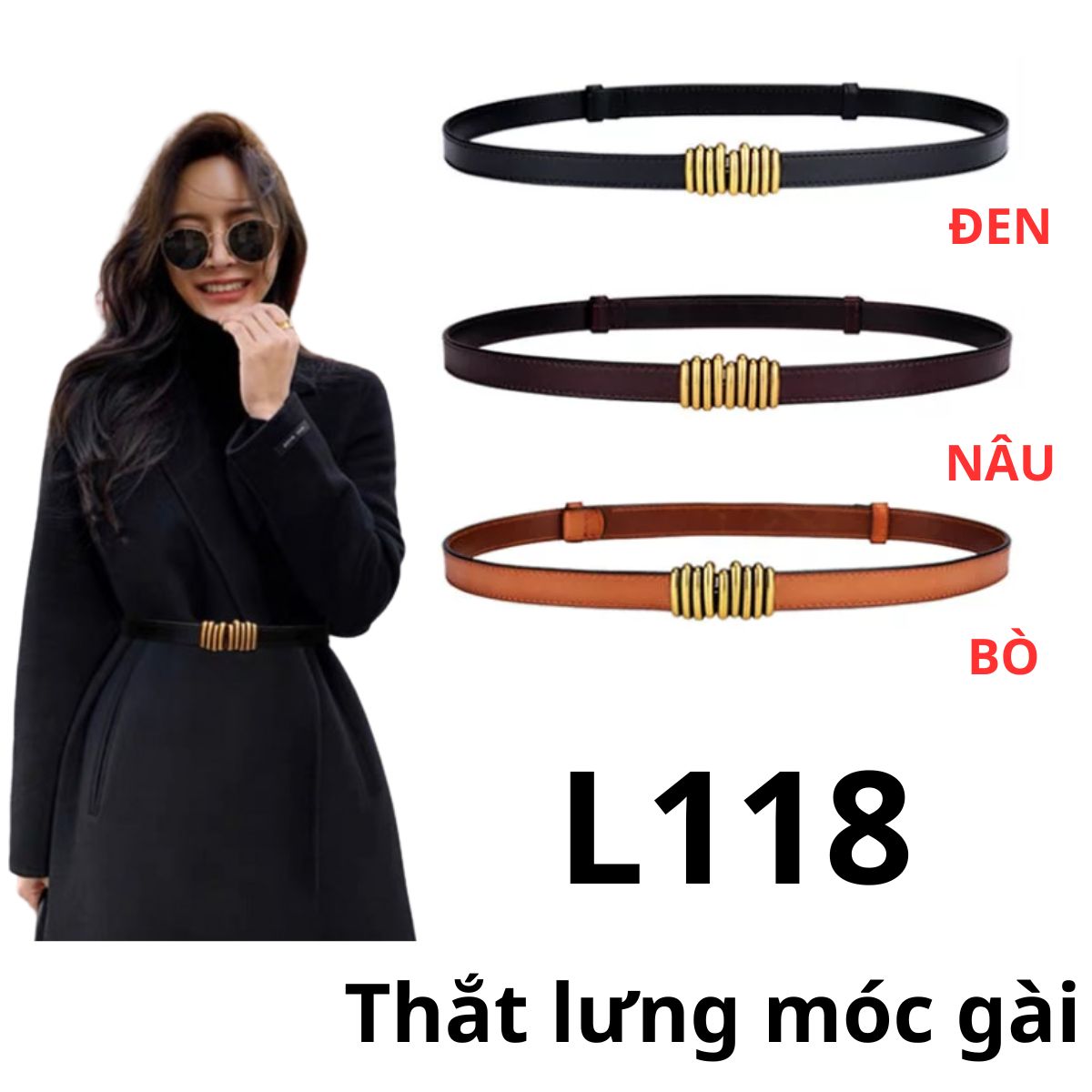 L118 - Thắt lưng móc gài